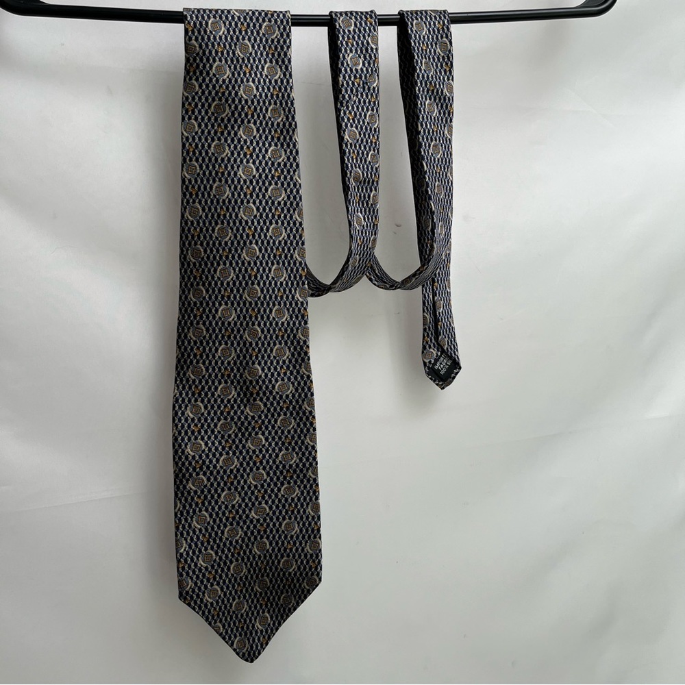 Pierre Cardin - textured silk - 100% - vintage - graphic